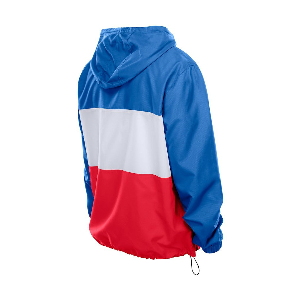 Buffalo Bills New Era Ripstop Quarter-Zip Hooded Windbreaker - Royal on sale