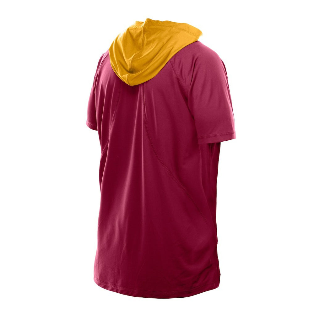 Washington Commanders New Era Combine Authentic Hooded Raglan Short-Sleeve T-Shirt - Scarlet on sale