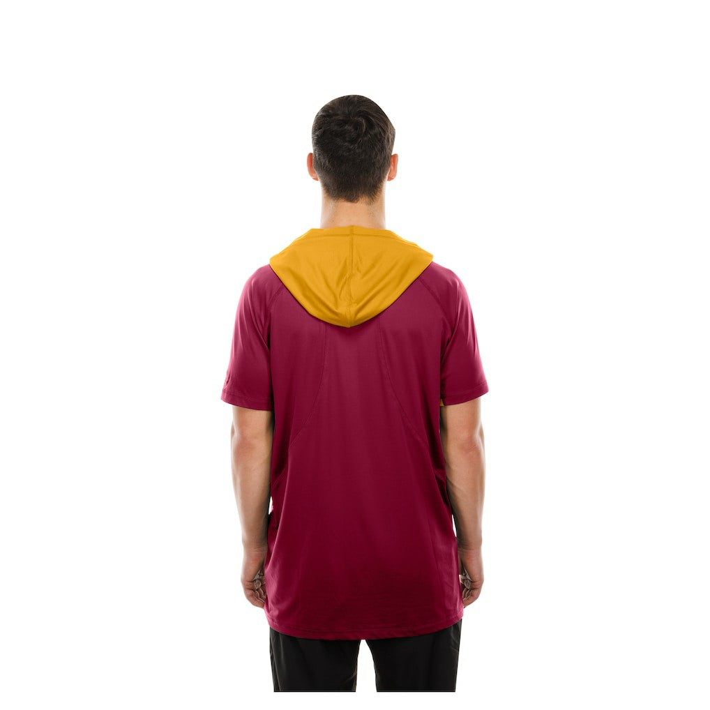 Washington Commanders New Era Combine Authentic Hooded Raglan Short-Sleeve T-Shirt - Scarlet on sale