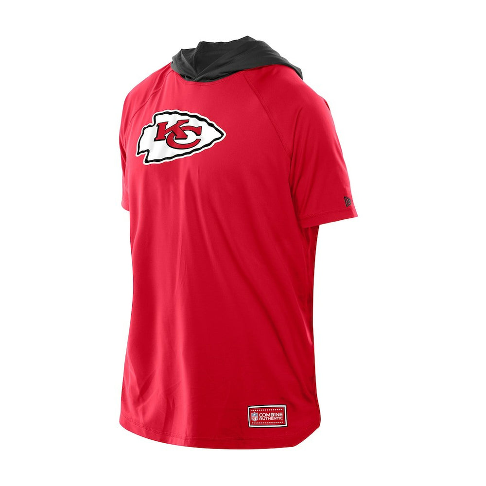 Kansas City Chiefs New Era Combine Authentic Hooded Raglan Short-Sleeve T-Shirt - Red cheap