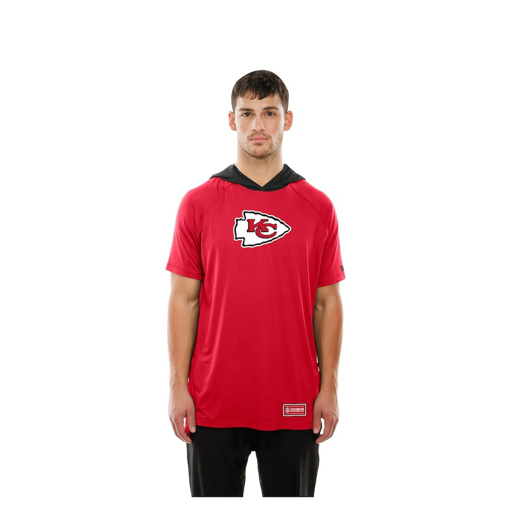 Kansas City Chiefs New Era Combine Authentic Hooded Raglan Short-Sleeve T-Shirt - Red cheap