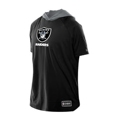 Las Vegas Raiders New Era Combine Authentic Hooded Raglan Short-Sleeve T-Shirt - Black for sale