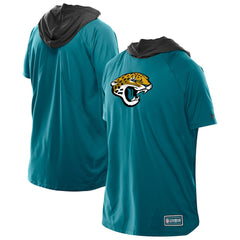 Jacksonville Jaguars New Era Combine Authentic Hooded Raglan Short-Sleeve T-Shirt - Teal cheap