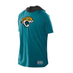 Jacksonville Jaguars New Era Combine Authentic Hooded Raglan Short-Sleeve T-Shirt - Teal cheap