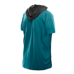 Jacksonville Jaguars New Era Combine Authentic Hooded Raglan Short-Sleeve T-Shirt - Teal cheap