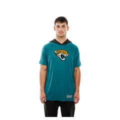 Jacksonville Jaguars New Era Combine Authentic Hooded Raglan Short-Sleeve T-Shirt - Teal cheap