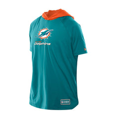 Miami Dolphins New Era Combine Authentic Hooded Raglan Short-Sleeve T-Shirt - Aqua outlet