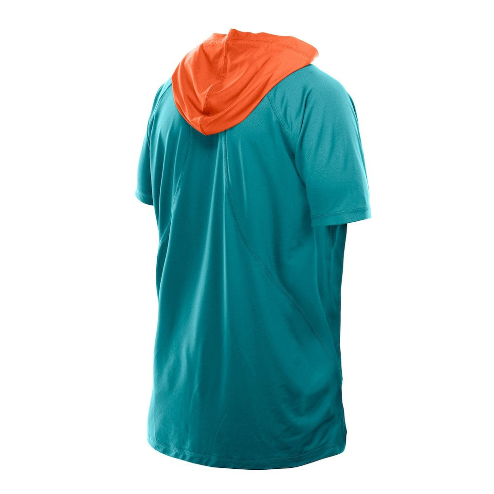 Miami Dolphins New Era Combine Authentic Hooded Raglan Short-Sleeve T-Shirt - Aqua outlet