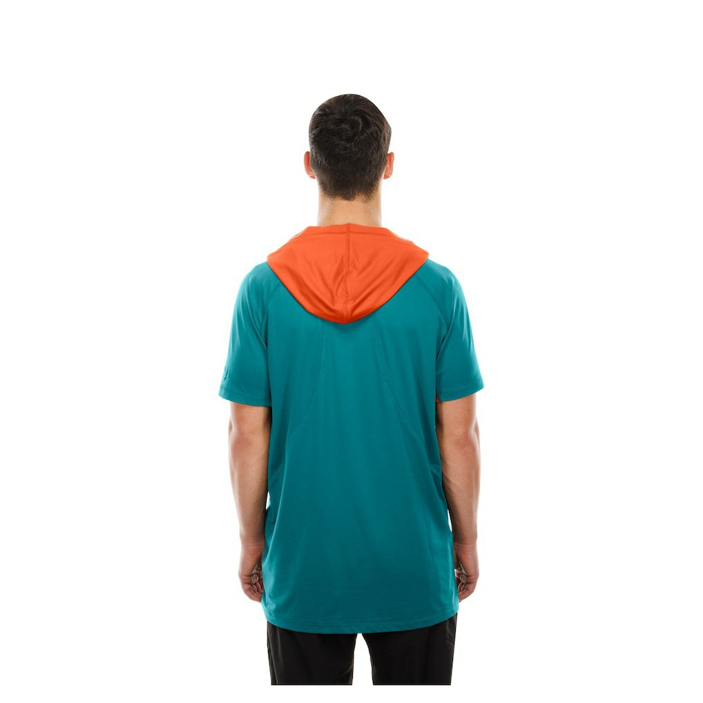 Miami Dolphins New Era Combine Authentic Hooded Raglan Short-Sleeve T-Shirt - Aqua outlet