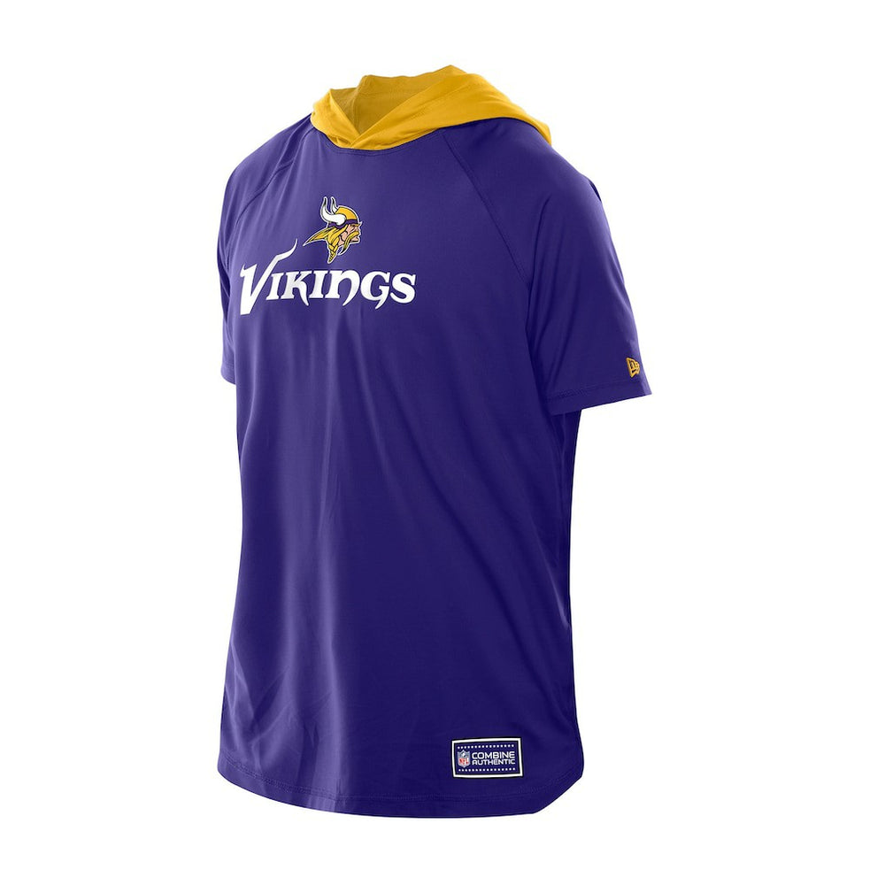 Minnesota Vikings New Era Combine Authentic Hooded Raglan Short-Sleeve T-Shirt - Purple sale