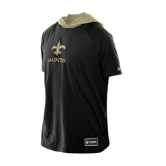 New Orleans Saints New Era Combine Authentic Hooded Raglan Short-Sleeve T-Shirt - Black outlet