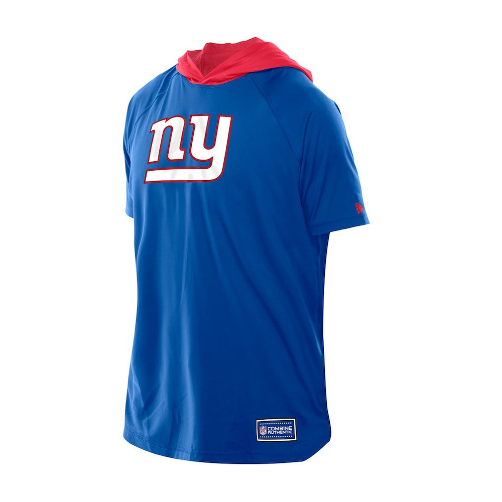 New York Giants New Era Combine Authentic Hooded Raglan Short-Sleeve T-Shirt - Royal discount
