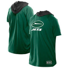 New York Jets New Era Combine Authentic Hooded Raglan Short-Sleeve T-Shirt - Green outlet