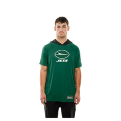 New York Jets New Era Combine Authentic Hooded Raglan Short-Sleeve T-Shirt - Green outlet