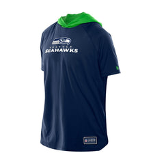 Seattle Seahawks New Era Combine Authentic Hooded Raglan Short-Sleeve T-Shirt - College Navy for sale