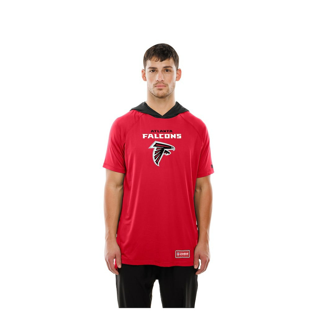 Atlanta Falcons New Era Combine Authentic Hooded Raglan Short-Sleeve T-Shirt - Red sale