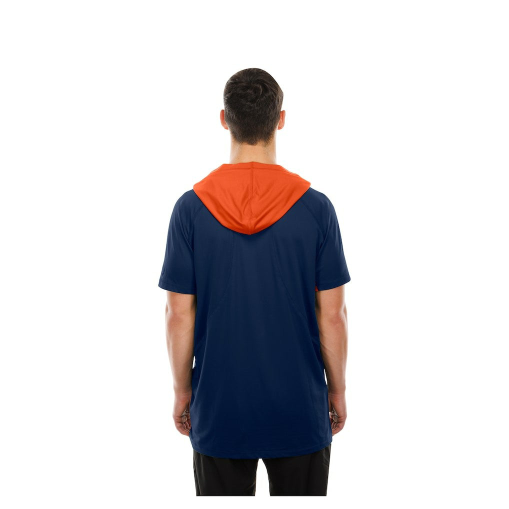 Chicago Bears New Era Combine Authentic Hooded Raglan Short-Sleeve T-Shirt - Navy for sale