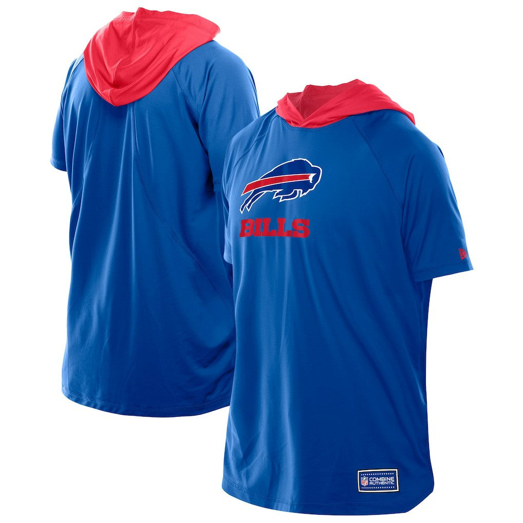 Buffalo Bills New Era Combine Authentic Hooded Raglan Short-Sleeve T-Shirt - Royal sale