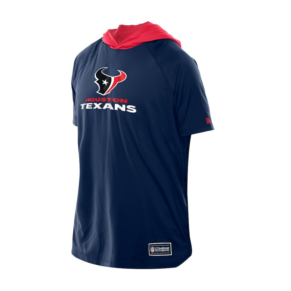Houston Texans New Era Combine Authentic Hooded Raglan Short-Sleeve T-Shirt - Navy outlet