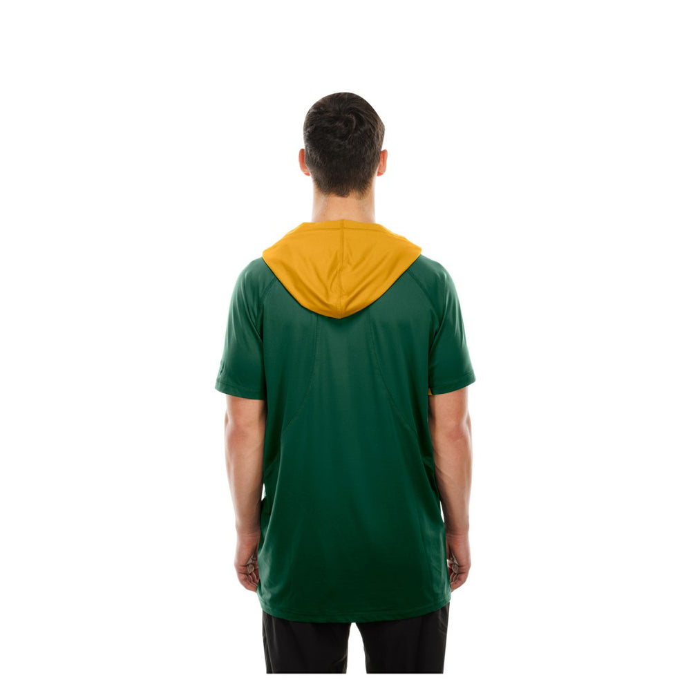 Green Bay Packers New Era Combine Authentic Hooded Raglan Short-Sleeve T-Shirt - Green discount