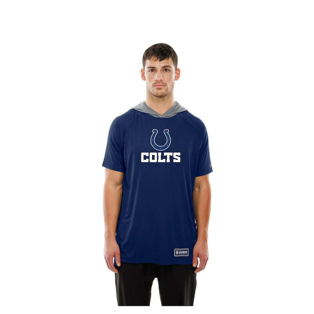 Indianapolis Colts New Era Combine Authentic Hooded Raglan Short-Sleeve T-Shirt - Royal sale