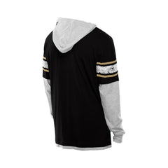 New Orleans Saints New Era Twofer Layered Long Sleeve Hoodie T-Shirt - Black on sale