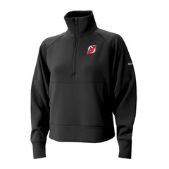 New Jersey Devils Columbia Women's Wickhams Hills Raglan Omni-Wick Half-Zip Pullover Black