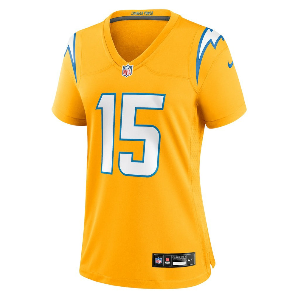 Ladd McConkey Los Angeles Chargers Women's Alternate Charger Power Game Jersey - Gold | Nike discount