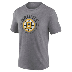 Boston Bruins Centennial Rewind Tri-Blend T-Shirt Heather Gray