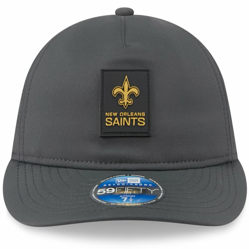 New Orleans Saints New Era 2025 Sideline Cold Weather Retro Crown 59FIFTY Fitted Hat - Charcoal outlet