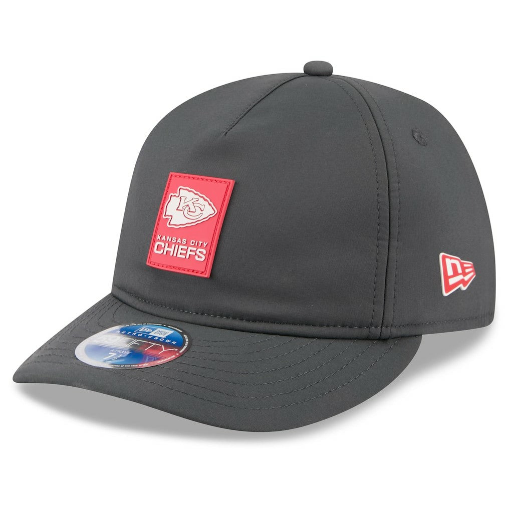 Kansas City Chiefs New Era 2025 Sideline Cold Weather Retro Crown 59FIFTY Fitted Hat - Charcoal on sale