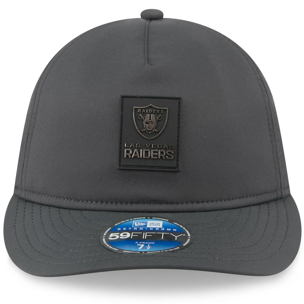 Las Vegas Raiders New Era 2025 Sideline Cold Weather Retro Crown 59FIFTY Fitted Hat - Charcoal sale