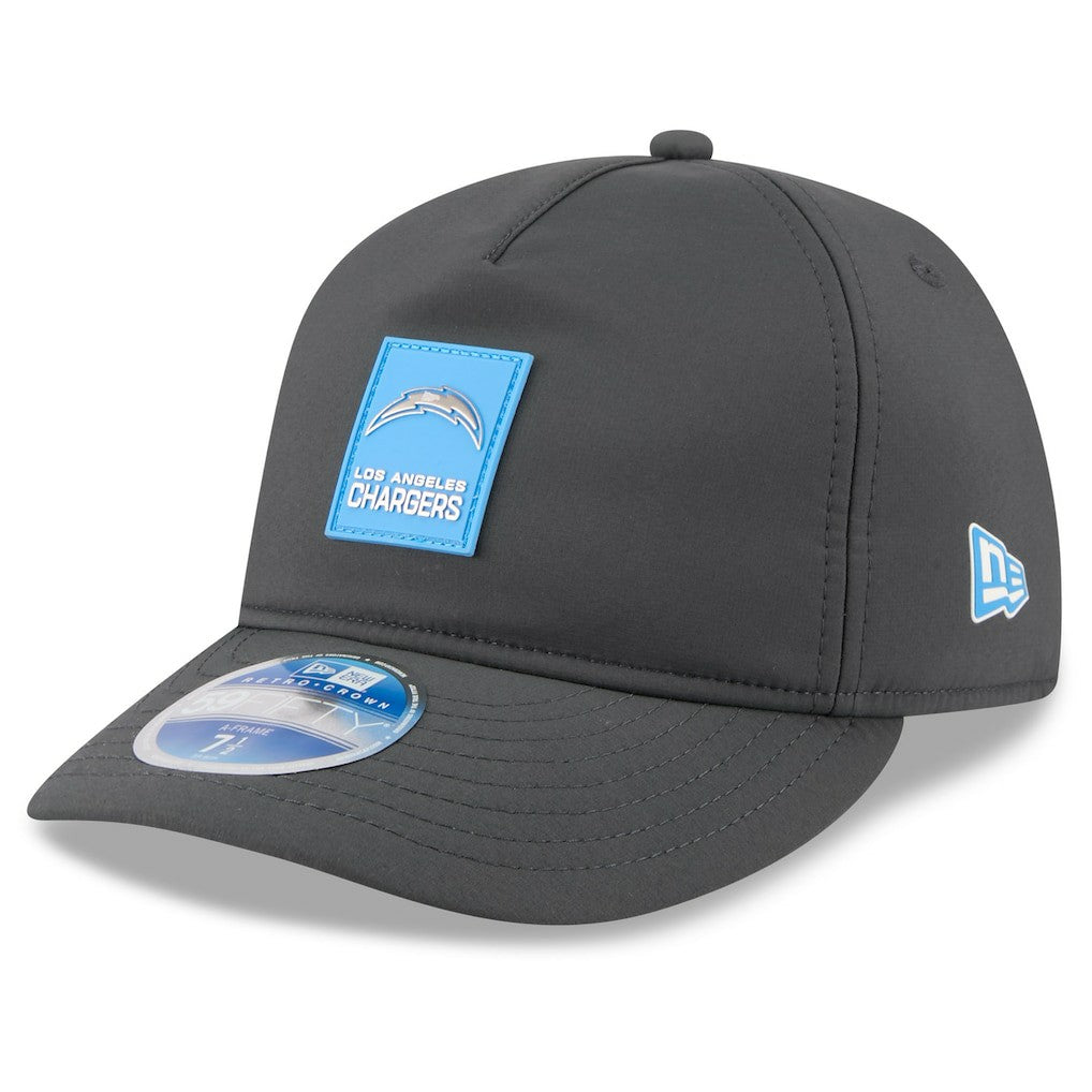 Los Angeles Chargers New Era 2025 Sideline Cold Weather Retro Crown 59FIFTY Fitted Hat - Charcoal online