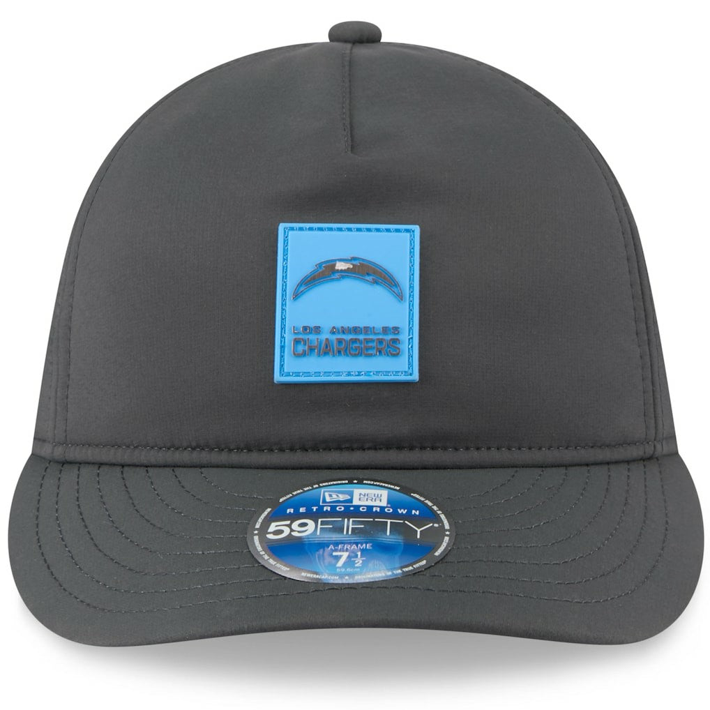 Los Angeles Chargers New Era 2025 Sideline Cold Weather Retro Crown 59FIFTY Fitted Hat - Charcoal online