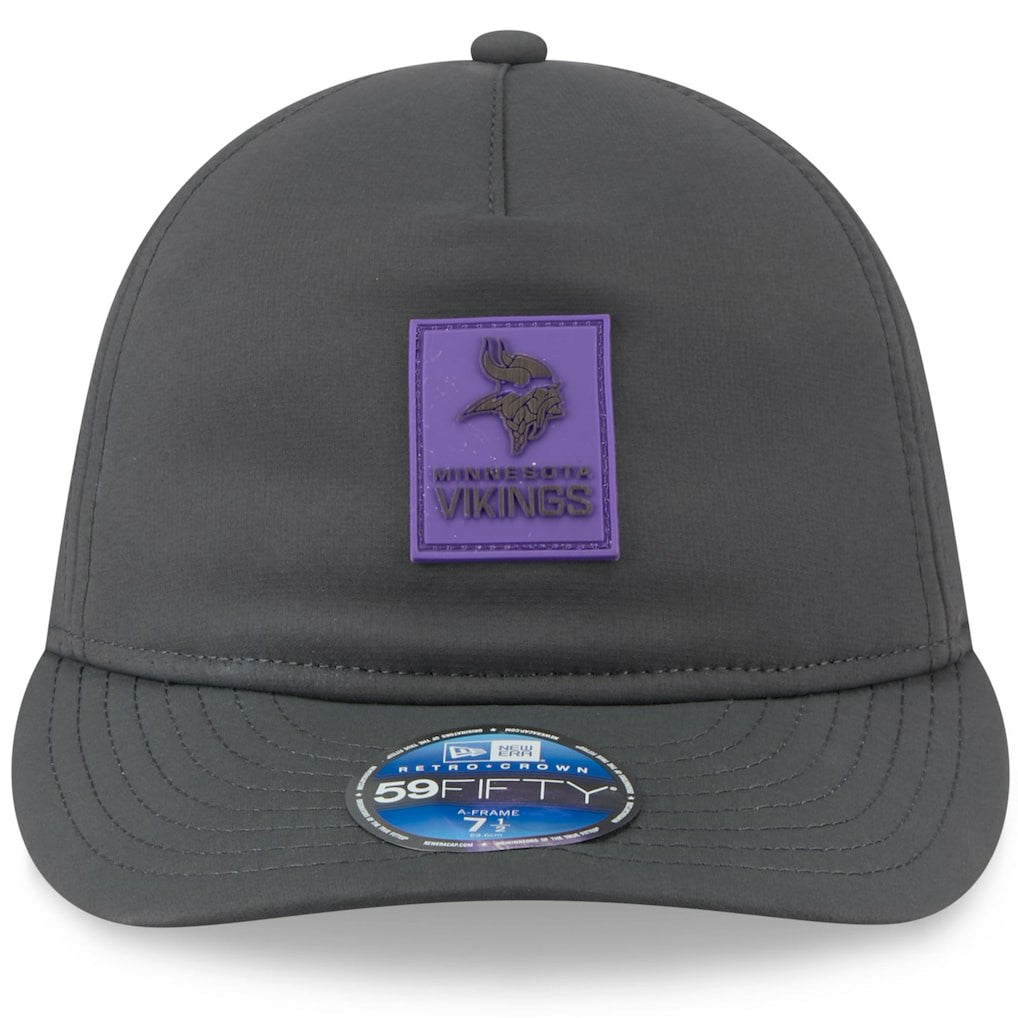 Minnesota Vikings New Era 2025 Sideline Cold Weather Retro Crown 59FIFTY Fitted Hat - Charcoal online