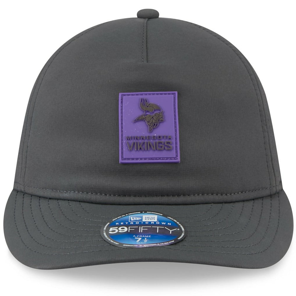 Minnesota Vikings New Era 2025 Sideline Cold Weather Retro Crown 59FIFTY Fitted Hat - Charcoal online