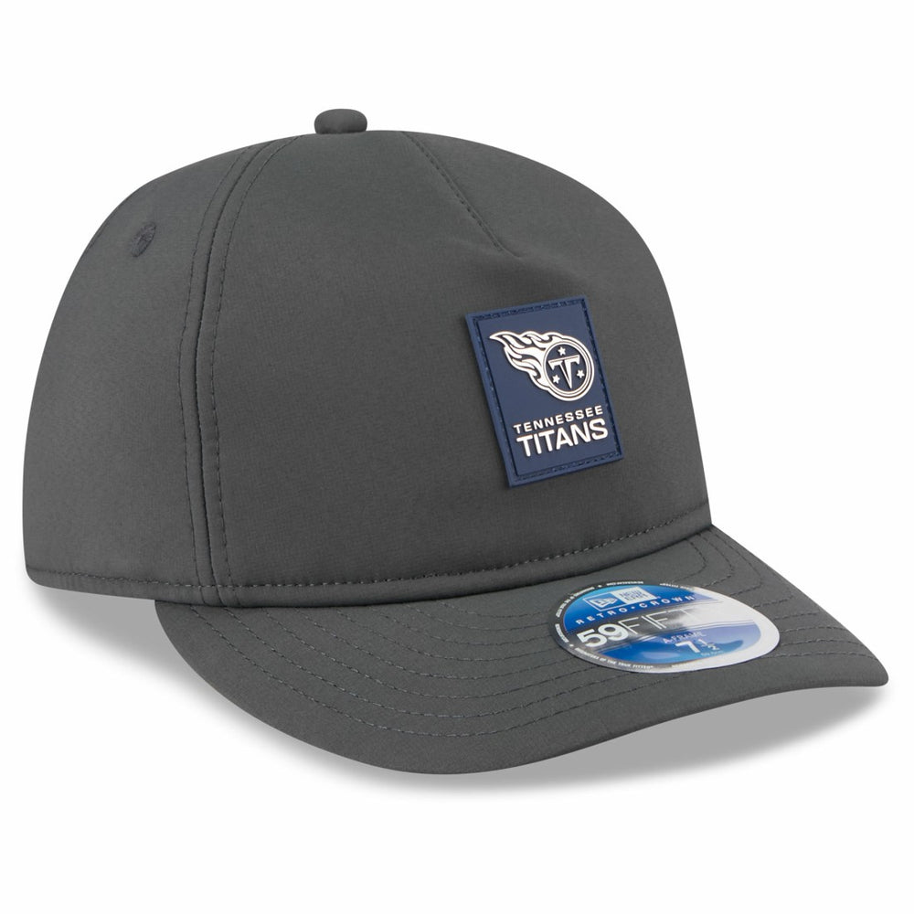 Tennessee Titans New Era 2025 Sideline Cold Weather Retro Crown 59FIFTY Fitted Hat - Charcoal outlet