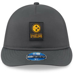 Pittsburgh Steelers New Era 2025 Sideline Cold Weather Retro Crown 59FIFTY Fitted Hat - Charcoal for sale