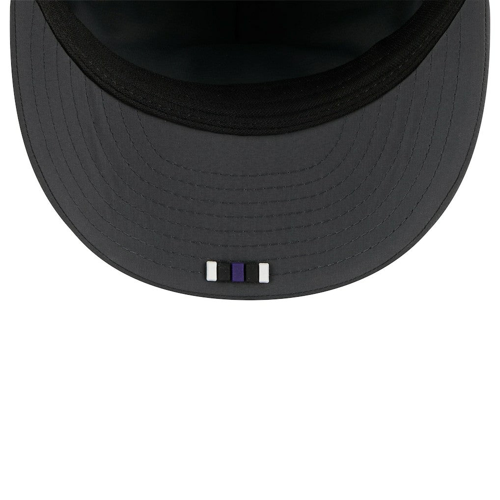 Baltimore Ravens New Era 2025 Sideline Cold Weather Retro Crown 59FIFTY Fitted Hat - Charcoal cheap