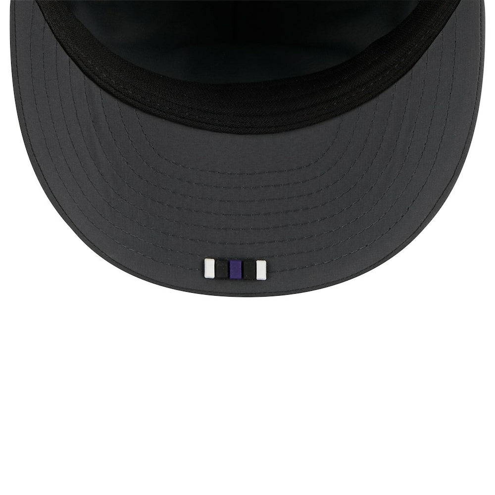 Baltimore Ravens New Era 2025 Sideline Cold Weather Retro Crown 59FIFTY Fitted Hat - Charcoal cheap