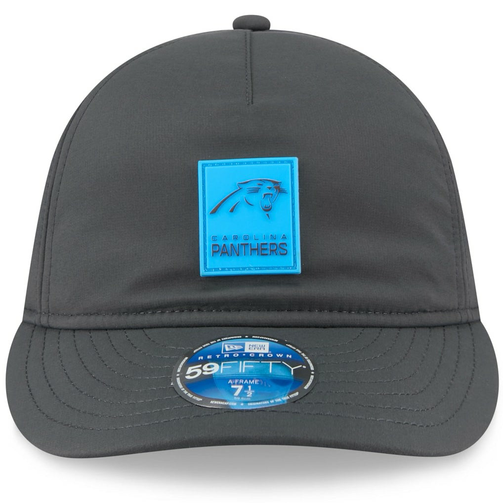 Carolina Panthers New Era 2025 Sideline Cold Weather Retro Crown 59FIFTY Fitted Hat - Charcoal outlet