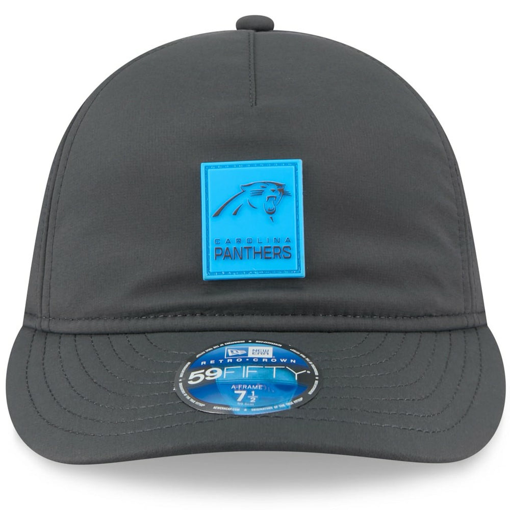 Carolina Panthers New Era 2025 Sideline Cold Weather Retro Crown 59FIFTY Fitted Hat - Charcoal outlet