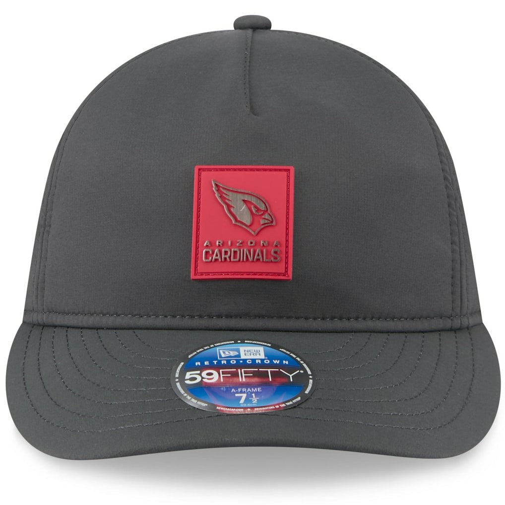 Arizona Cardinals New Era 2025 Sideline Cold Weather Retro Crown 59FIFTY Fitted Hat - Charcoal sale