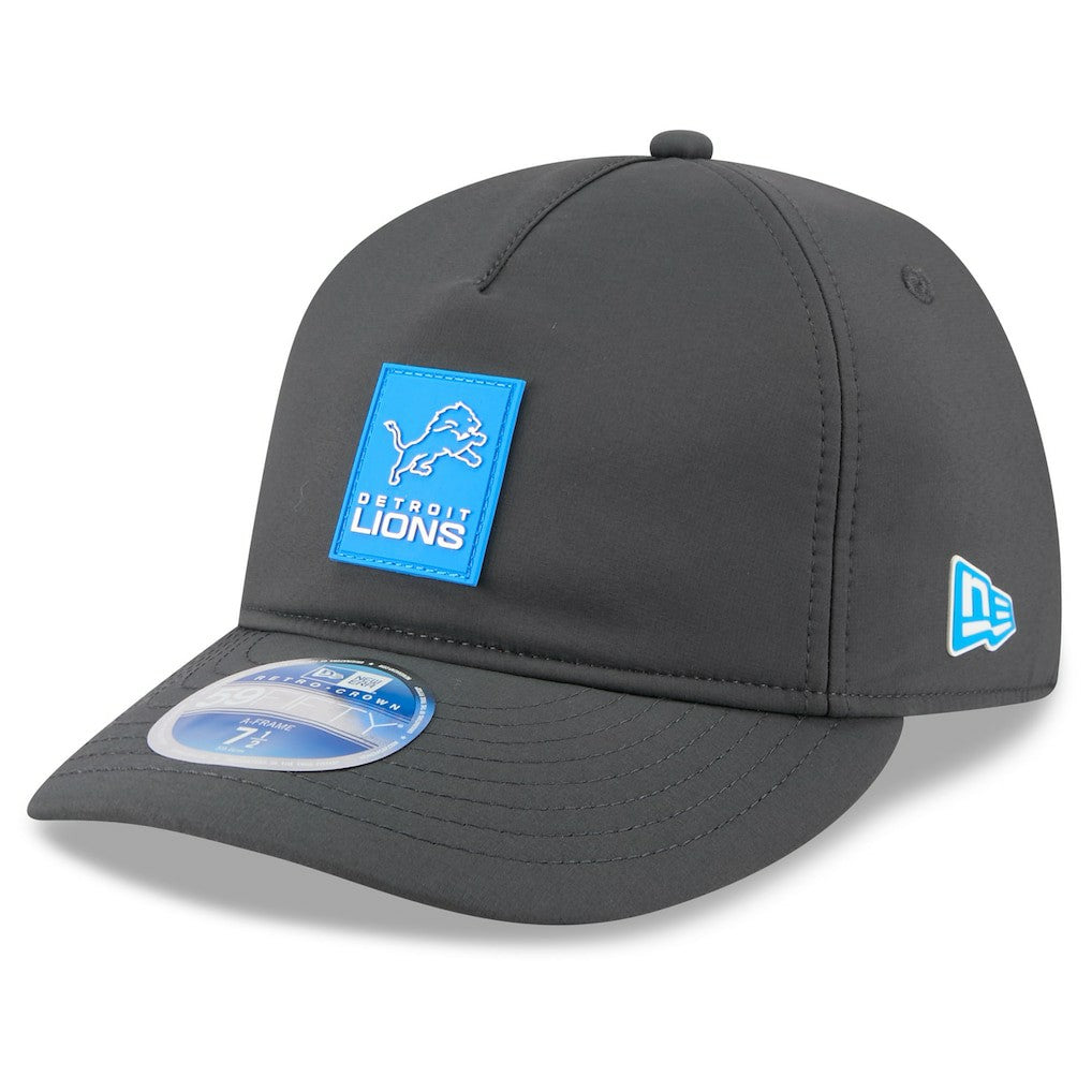 Detroit Lions New Era 2025 Sideline Cold Weather Retro Crown 59FIFTY Fitted Hat - Charcoal discount