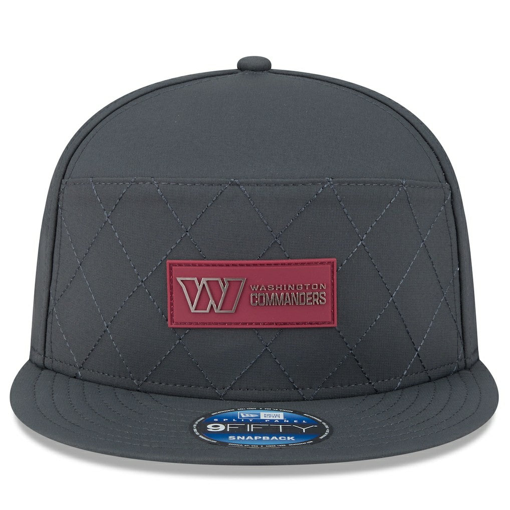 Washington Commanders New Era 2025 Sideline Cold Weather Split Panel 9FIFTY Snapback Hat - Charcoal for sale
