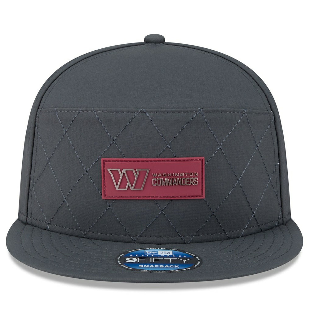 Washington Commanders New Era 2025 Sideline Cold Weather Split Panel 9FIFTY Snapback Hat - Charcoal for sale