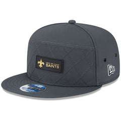New Orleans Saints New Era 2025 Sideline Cold Weather Split Panel 9FIFTY Snapback Hat - Charcoal cheap