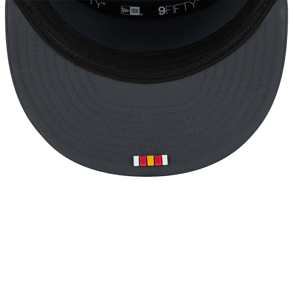 Kansas City Chiefs New Era 2025 Sideline Cold Weather Split Panel 9FIFTY Snapback Hat - Charcoal sale