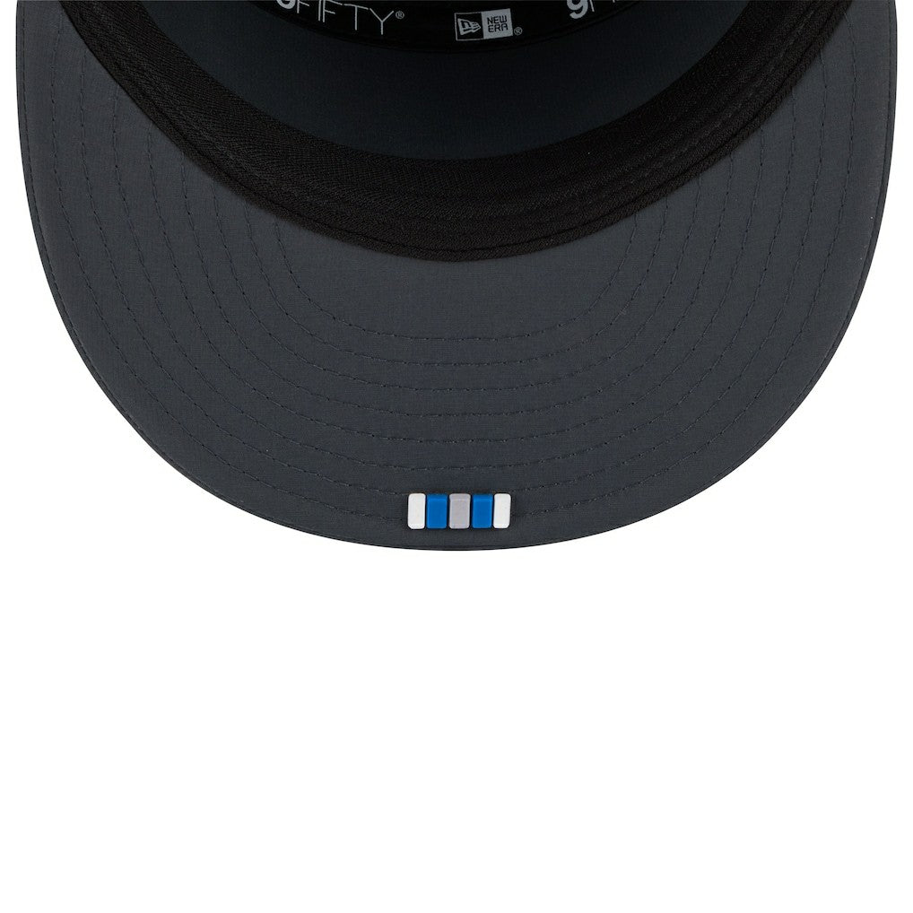 Detroit Lions New Era 2025 Sideline Cold Weather Split Panel 9FIFTY Snapback Hat - Charcoal sale