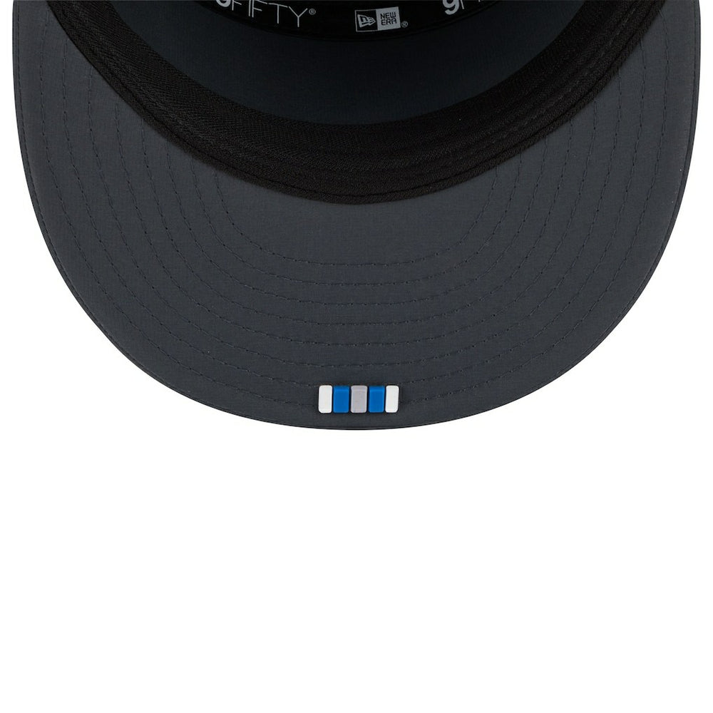 Detroit Lions New Era 2025 Sideline Cold Weather Split Panel 9FIFTY Snapback Hat - Charcoal sale